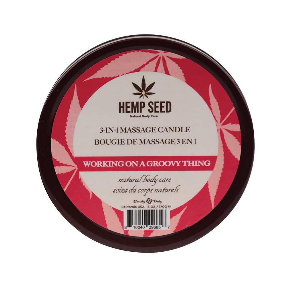 Hemp Seed 3-in-1 Massage Candle-Working On A Groovy Thing 6oz